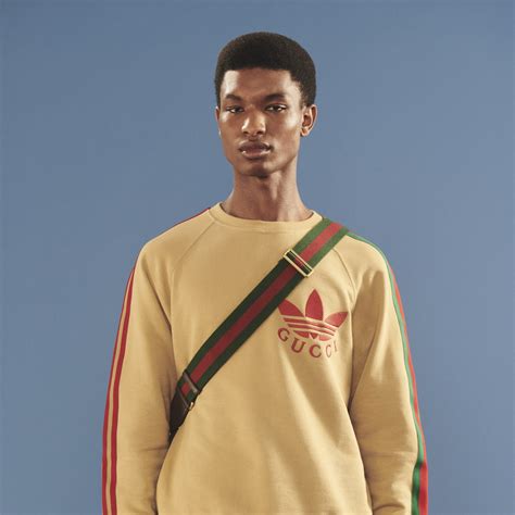 adidas x Gucci cotton jersey sweatshirt 